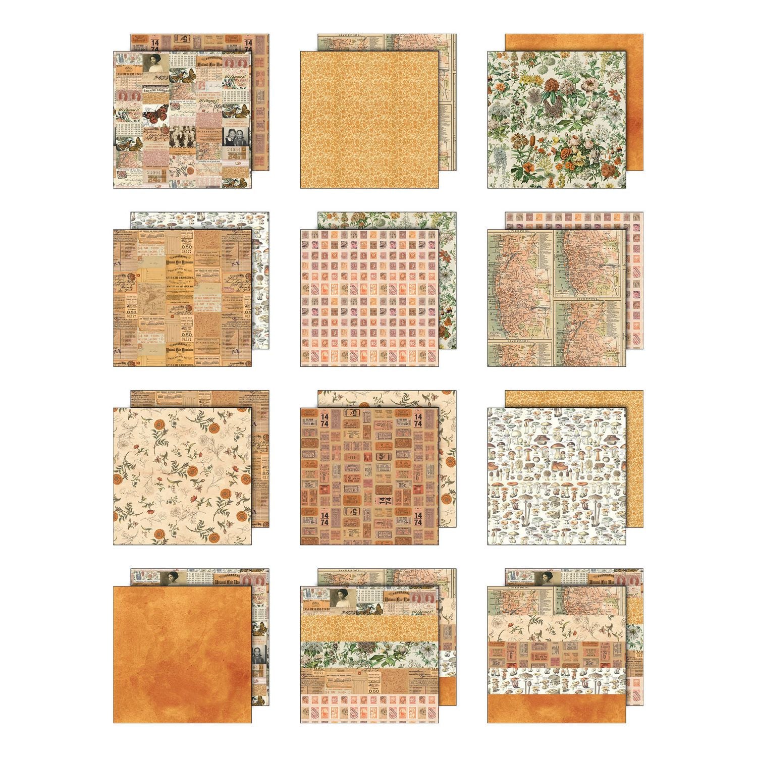 Tim Holtz - Idea-ology - Palette Collection - 8 x 8 " - Orange