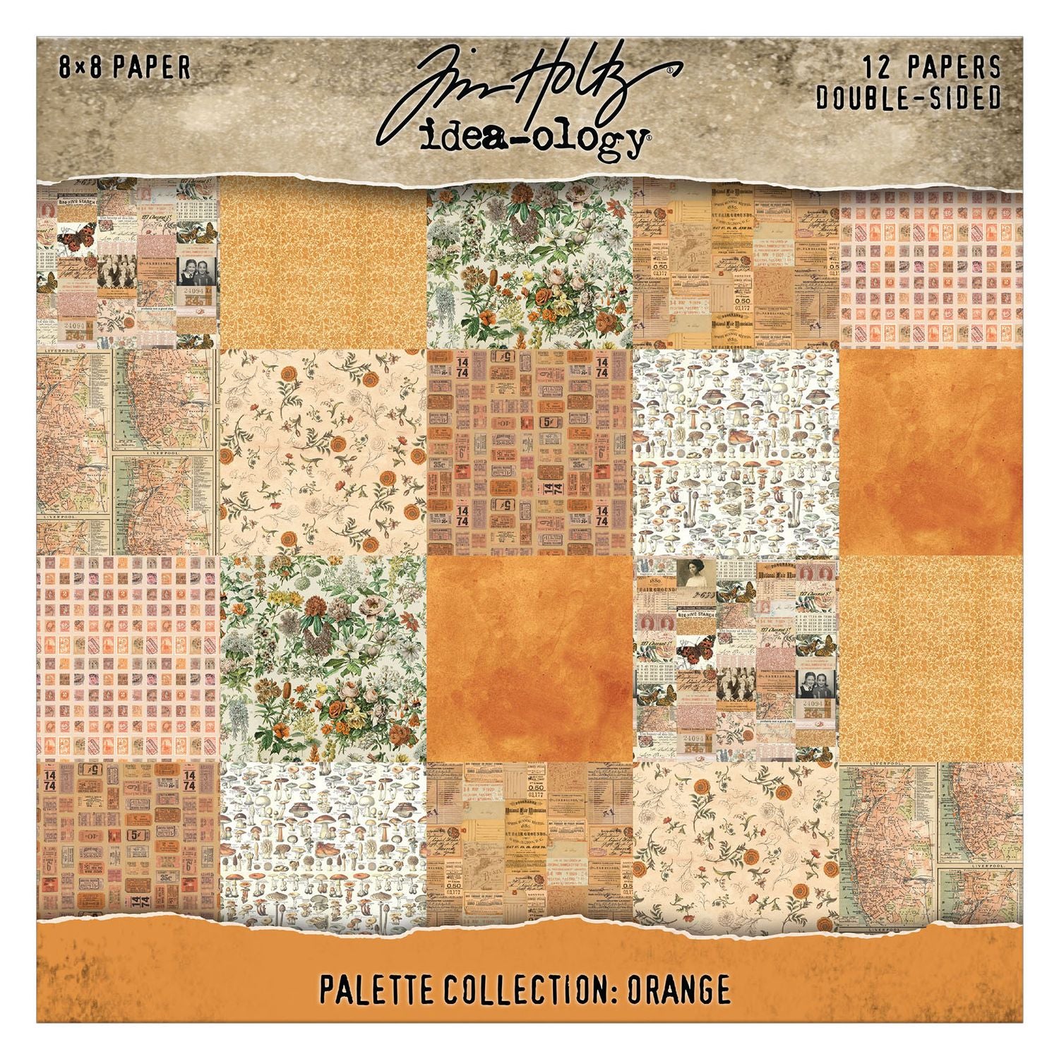 Tim Holtz - Idea-ology - Palette Collection - 8 x 8 " - Orange