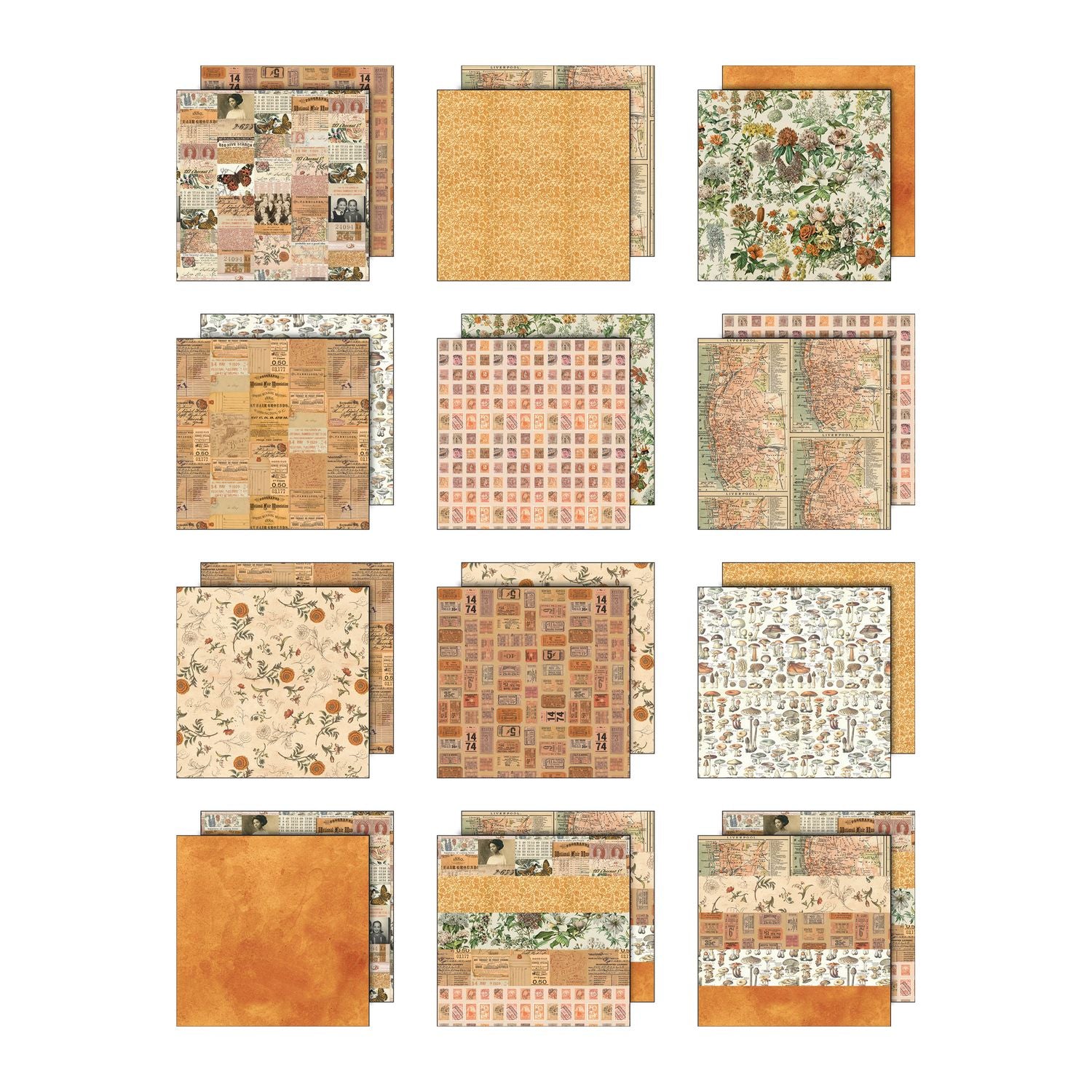 Tim Holtz - Idea-ology - Palette Collection - 12 x 12" - Orange