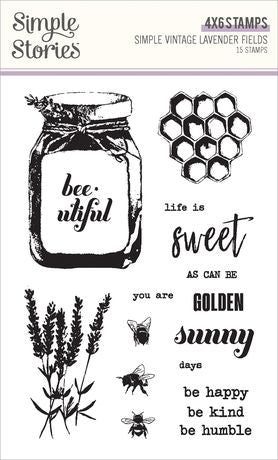 Simple Stories - Lavender Fields - Clear Stamps