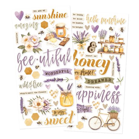 Simple Stories - Lavender Fields - Foam Stickers