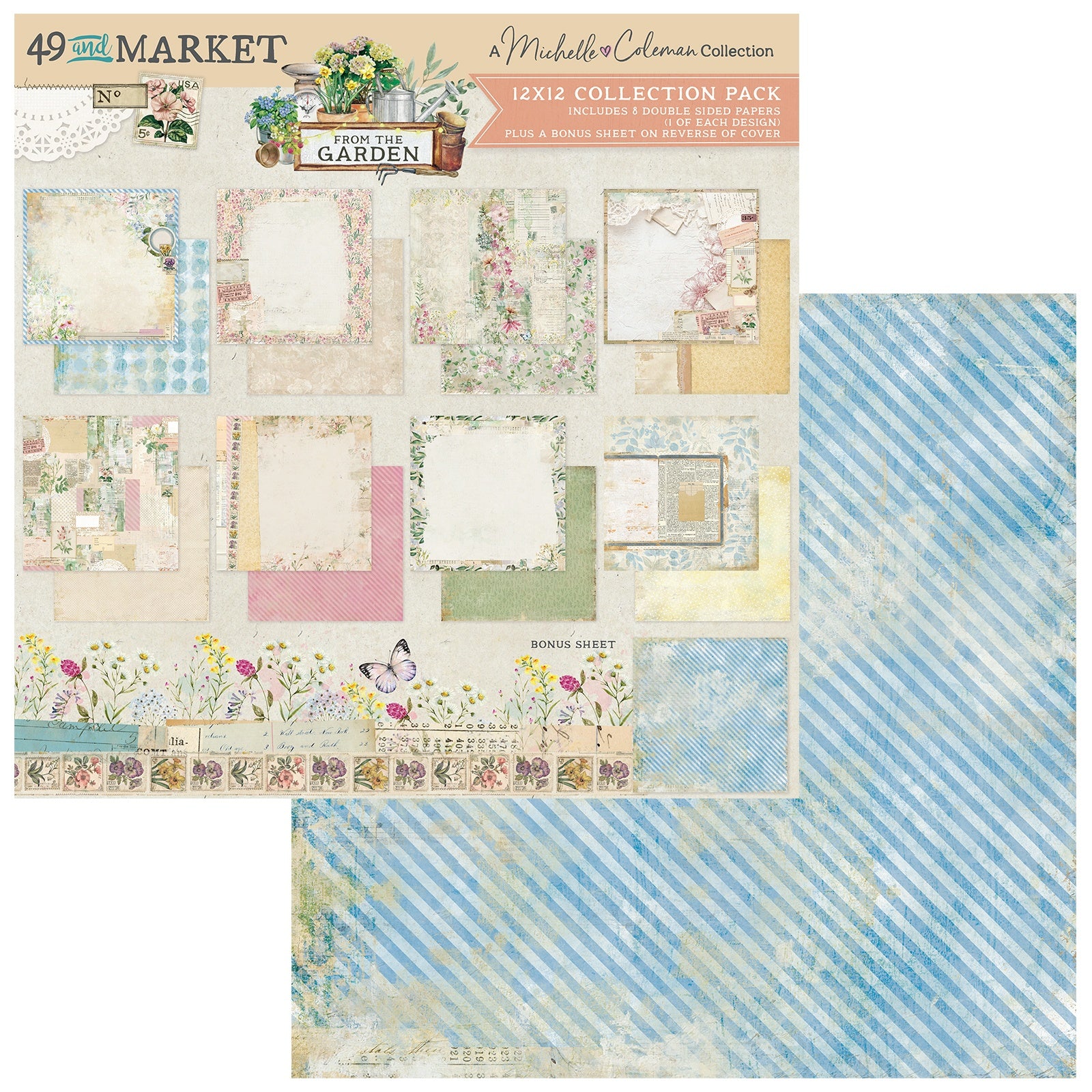 49 and Market - From the Garden - Collection Pack 12 x 12"