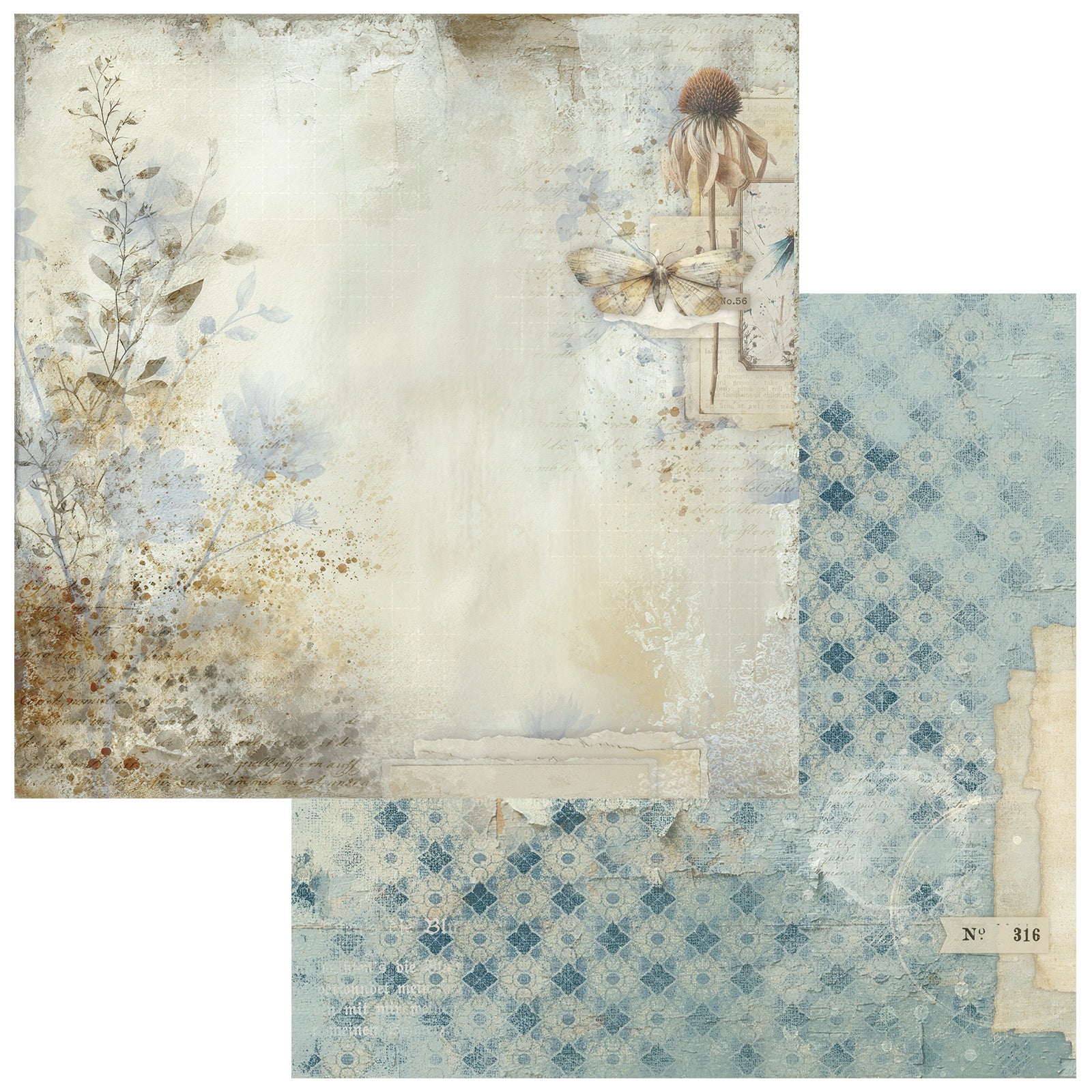 49 and Market - Faded Memory Lane - Field Report - 12 x 12"