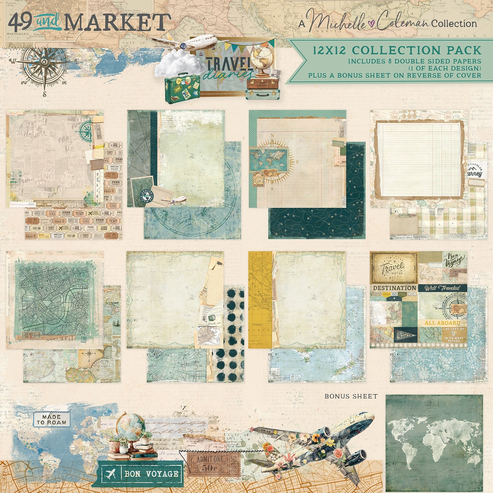 49 and Market - Travel Diary - Collection Pack 12 x 12"