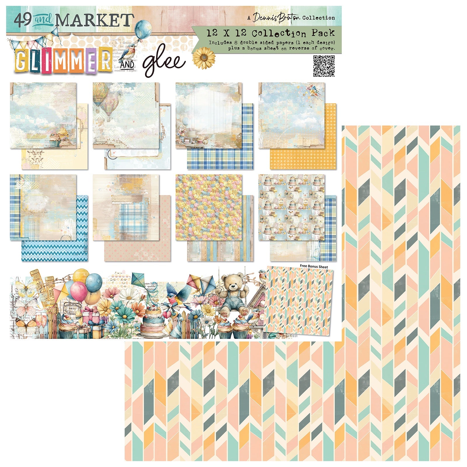49 and Market - Glimmer and Glee - Collection Pack 12 x 12"
