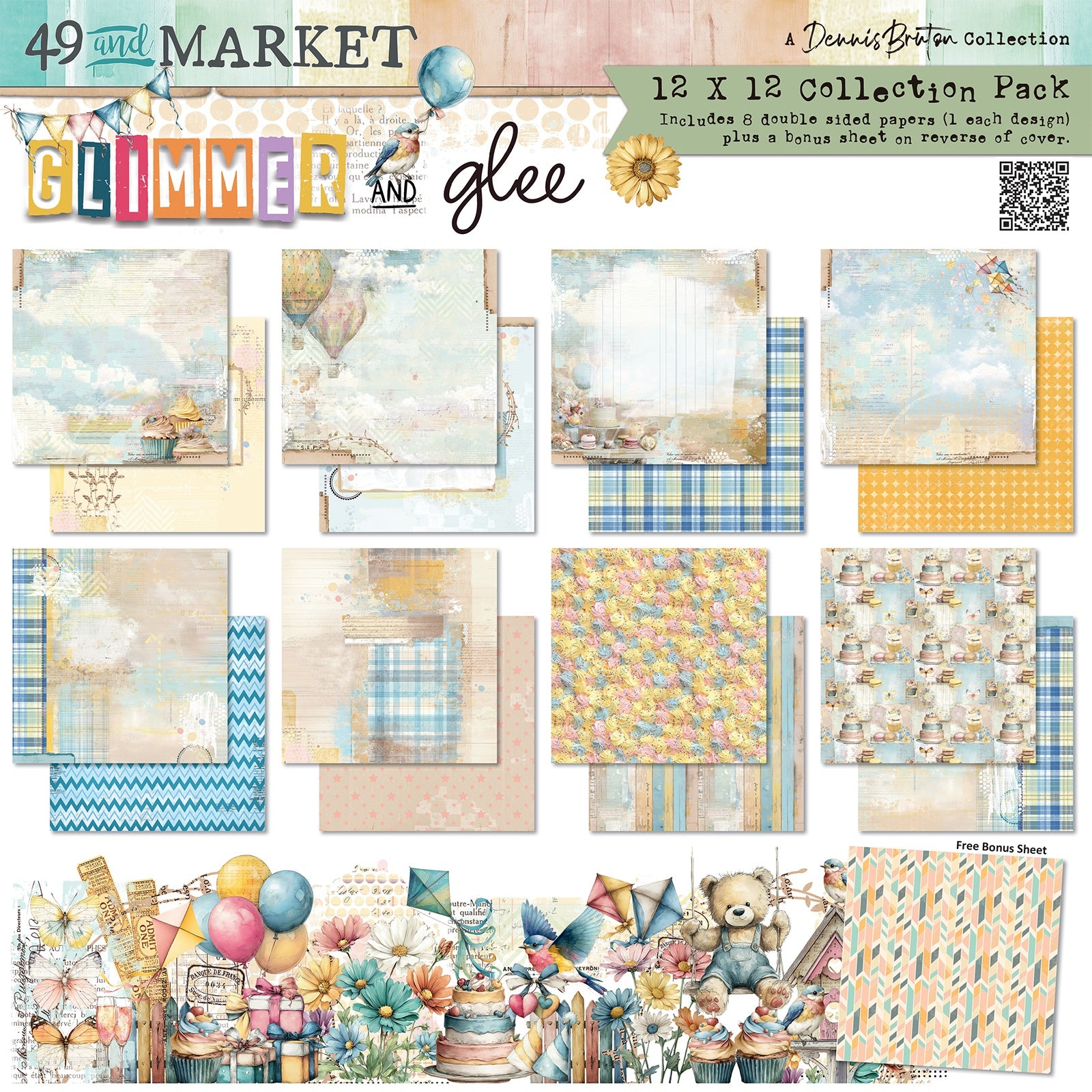 49 and Market - Glimmer and Glee - Collection Pack 12 x 12"