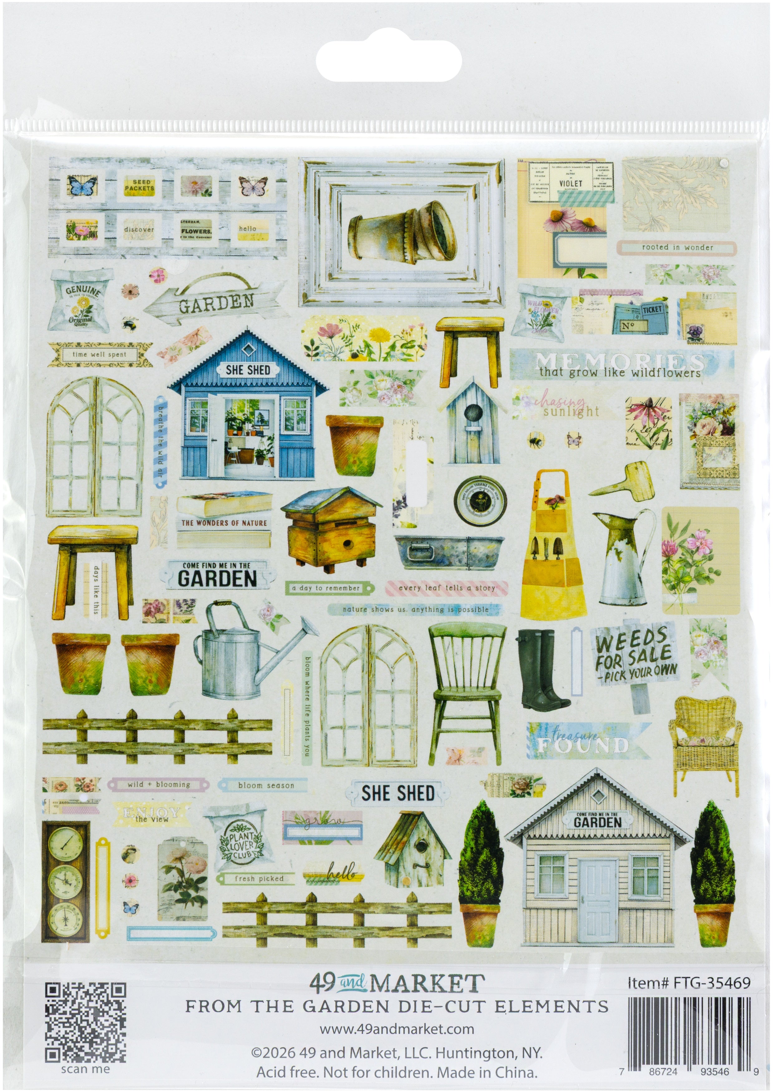 49 and Market - From the Garden - Die Cut Elements