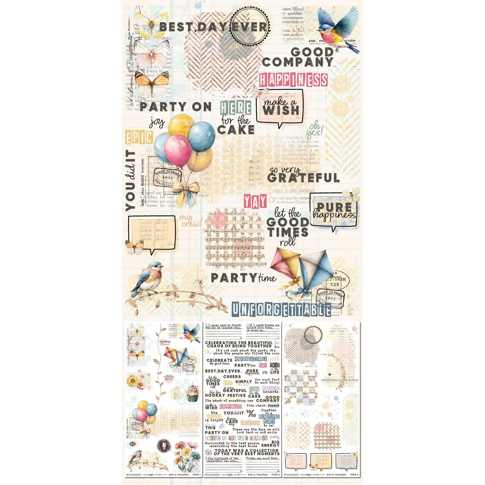 49 and Market - Glimmer and Glee - Rub ons - Blendable