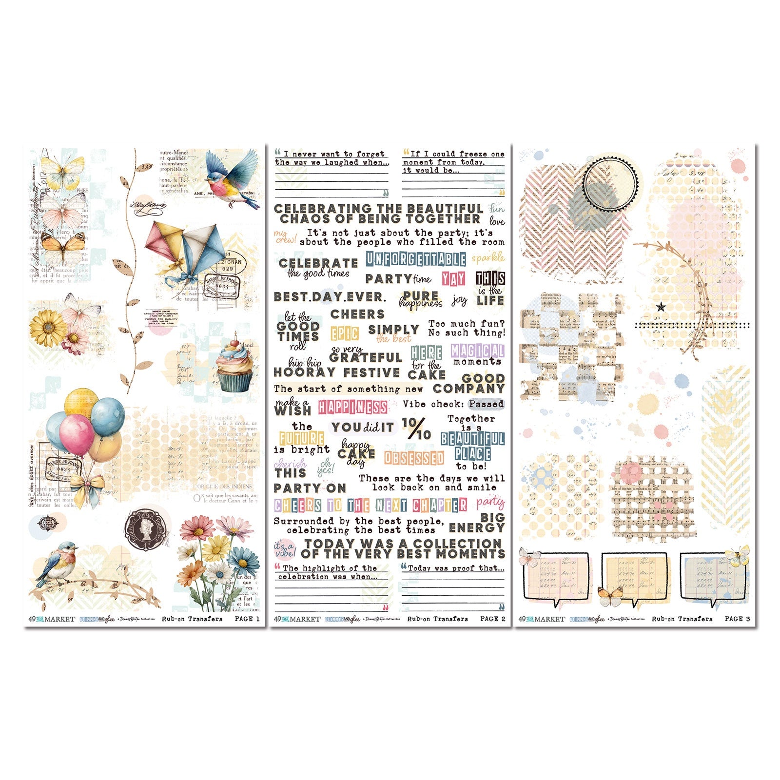 49 and Market - Glimmer and Glee - Rub ons - Blendable