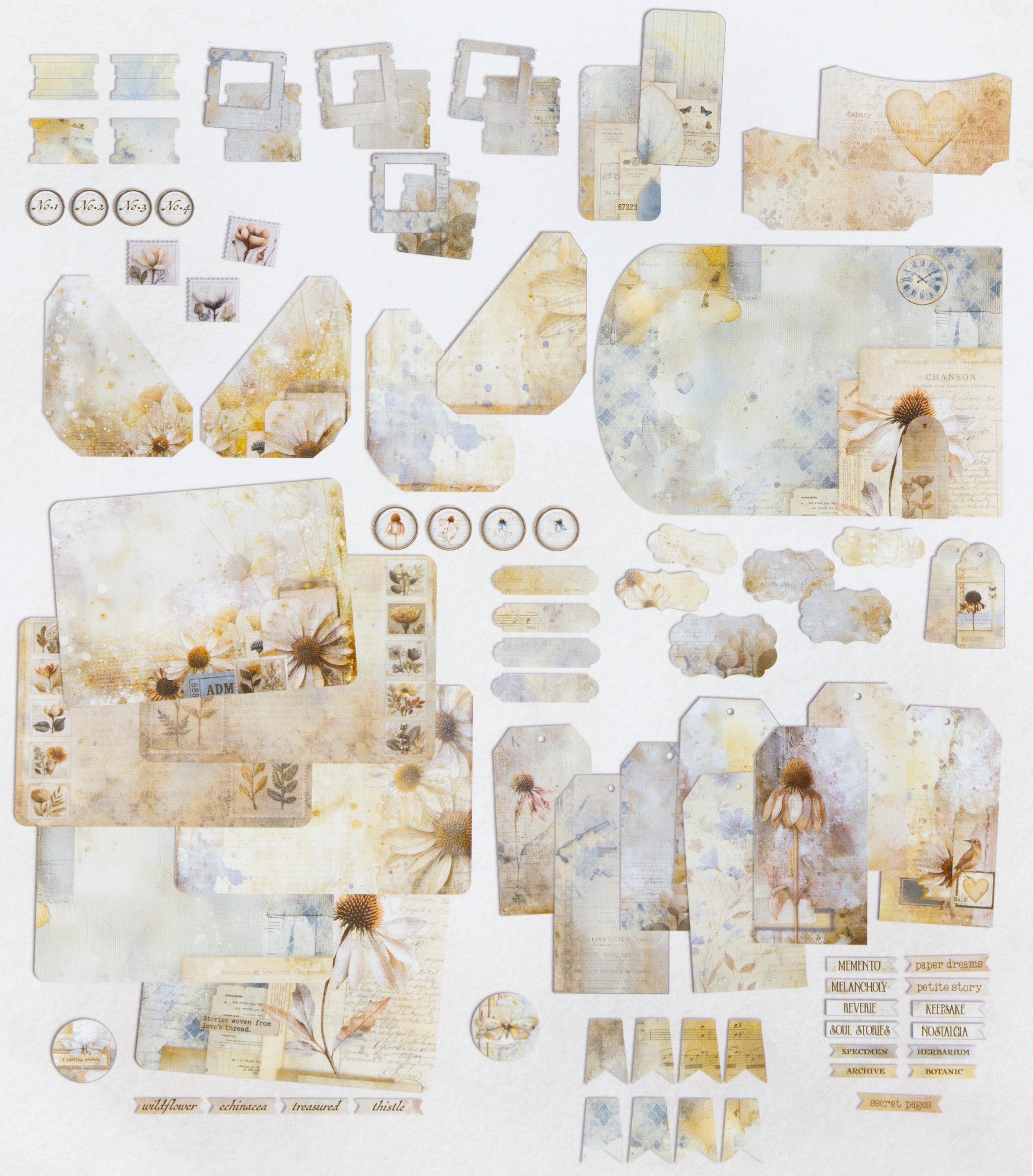 49 and Market - Faded Memory Lane - Junk Journal Set