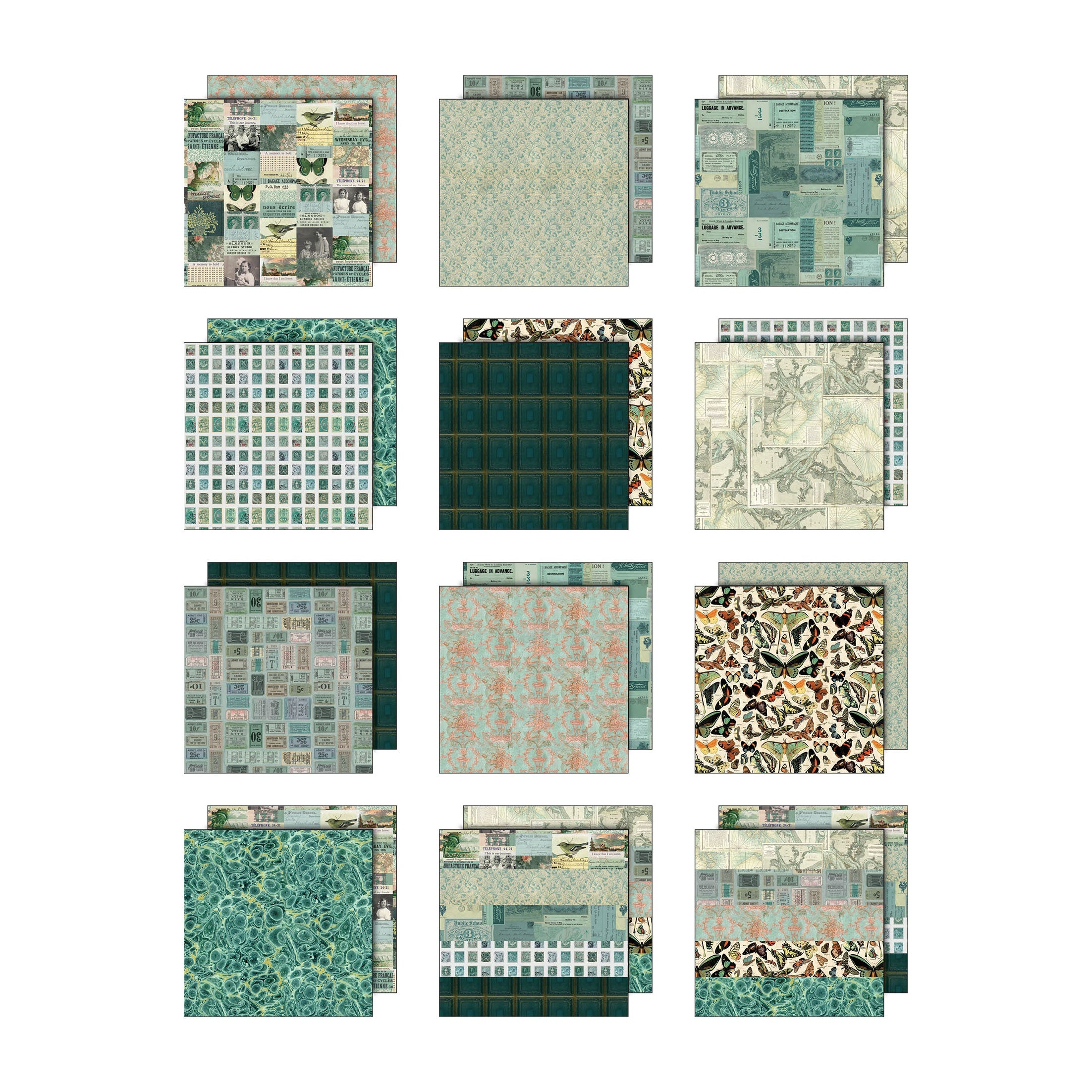 Tim Holtz - Idea-ology - Palette Collection - 8 x 8 " - Teal