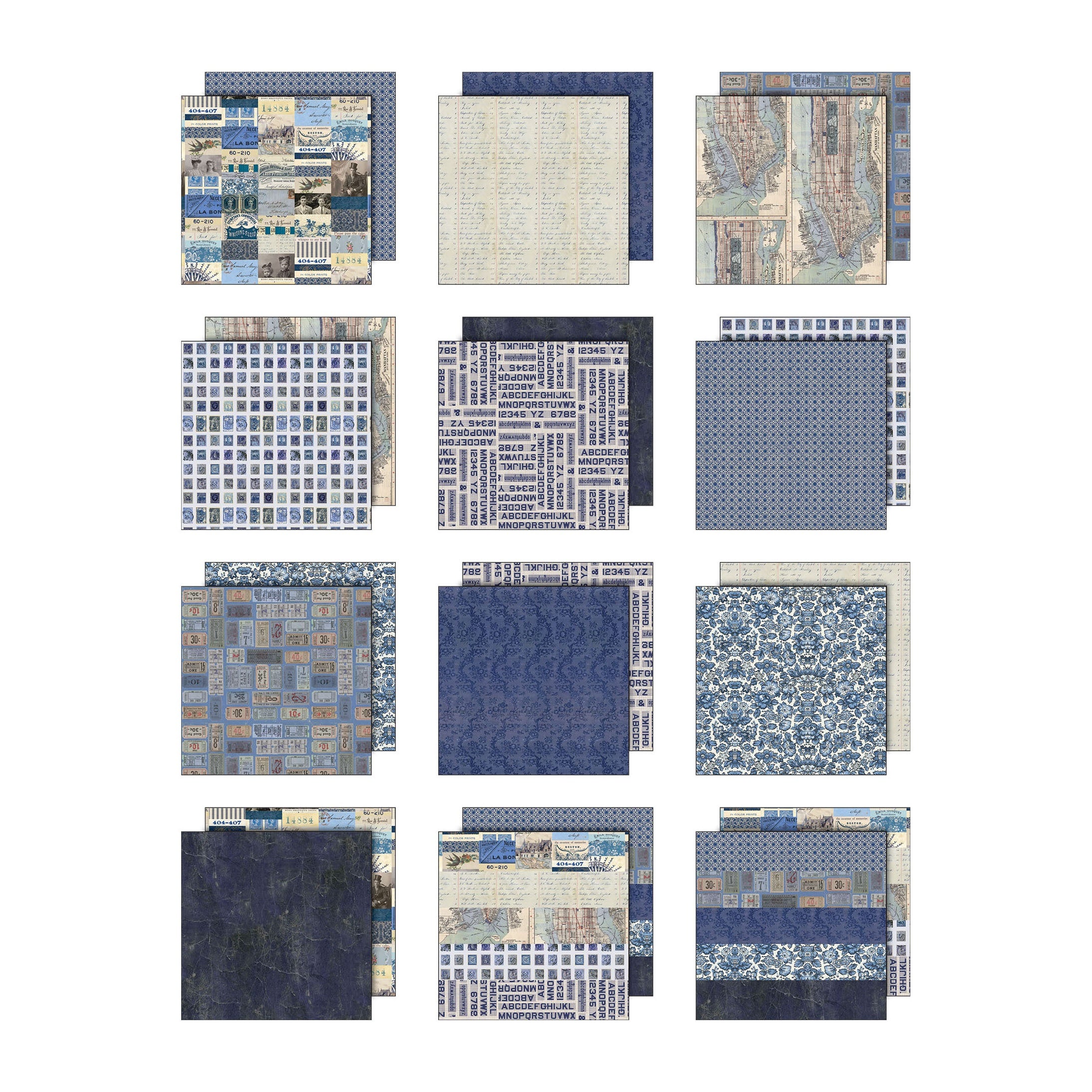Tim Holtz - Idea-ology - Palette Collection - 8 x 8 " - Indigo