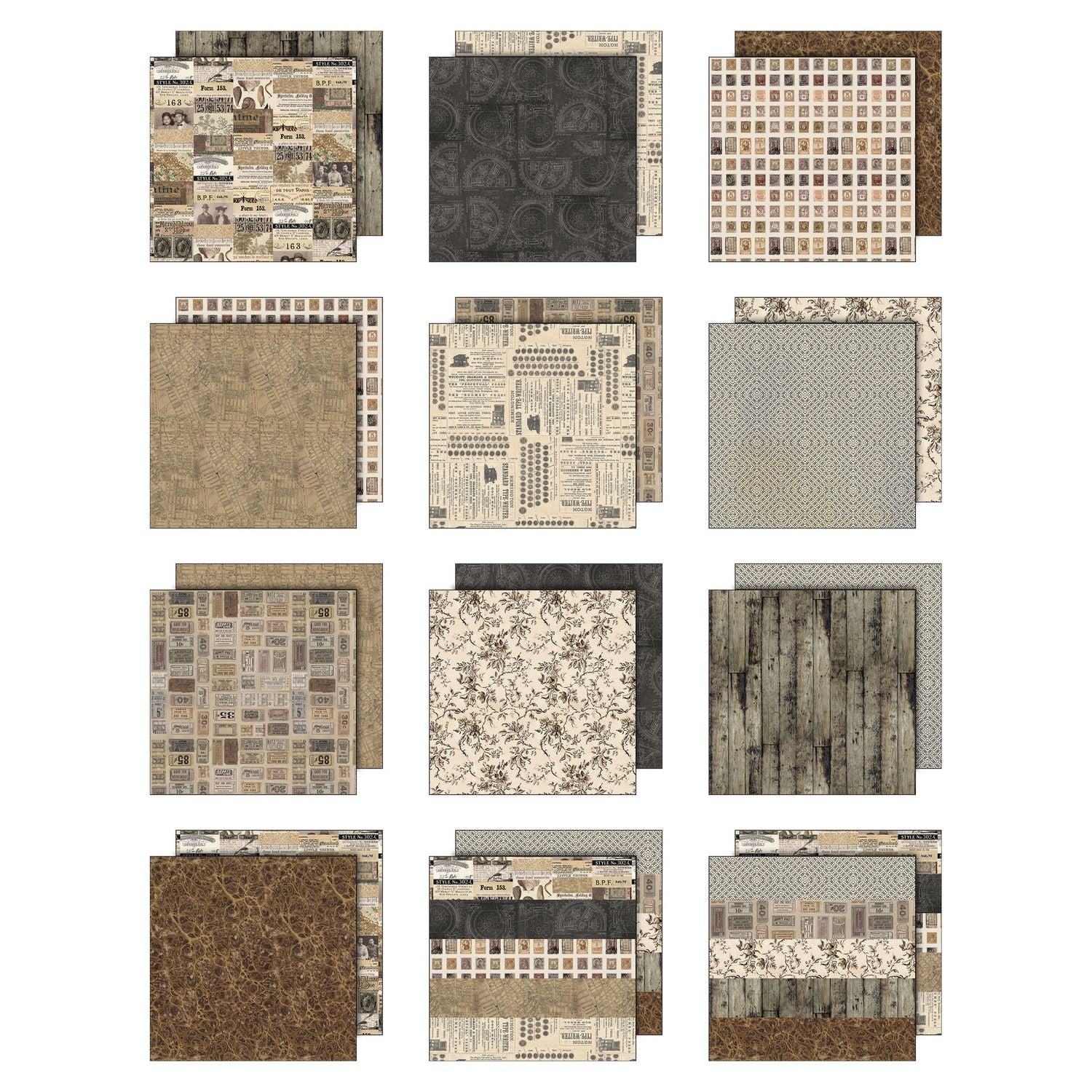 Tim Holtz - Idea-ology - Palette Collection - 8 x 8 " - Neutral