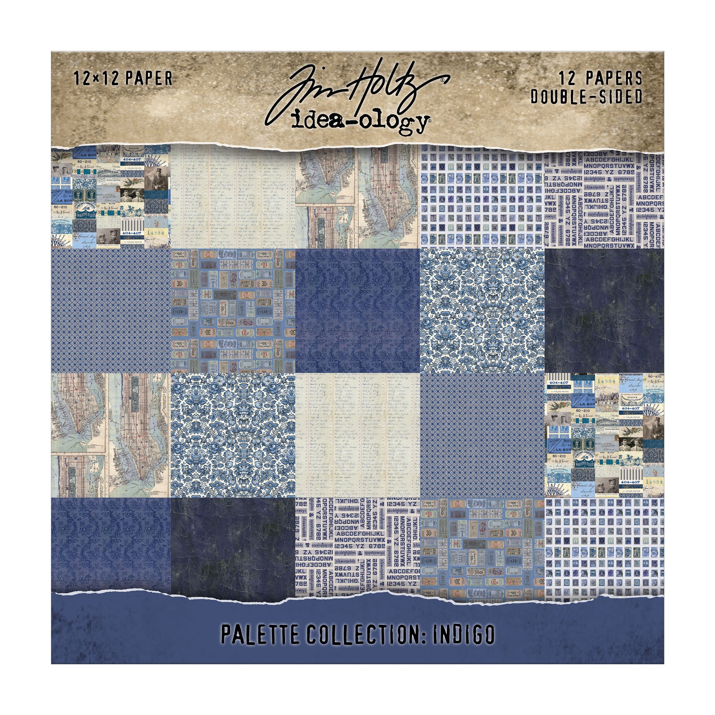 Tim Holtz - Idea-ology - Palette Collection - 12 x 12" - Indigo