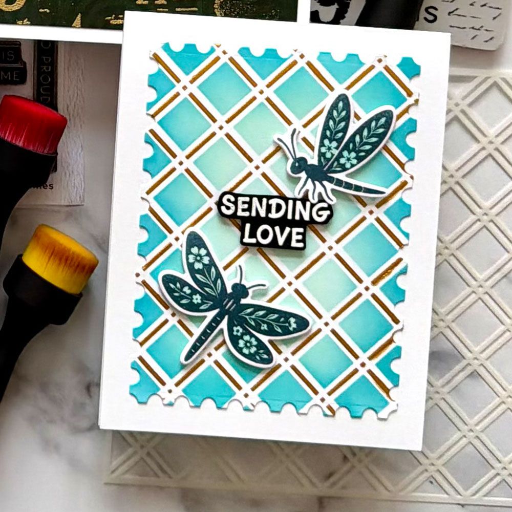 Simon Hurley Create - Layering Stencil 6"X6" - Trellis