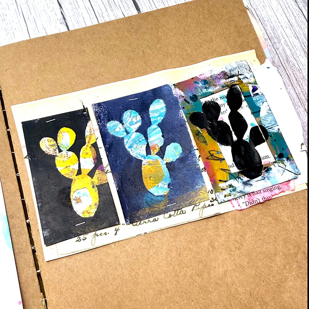 Dina Wakley Media - Stencils  - Cactus Maks