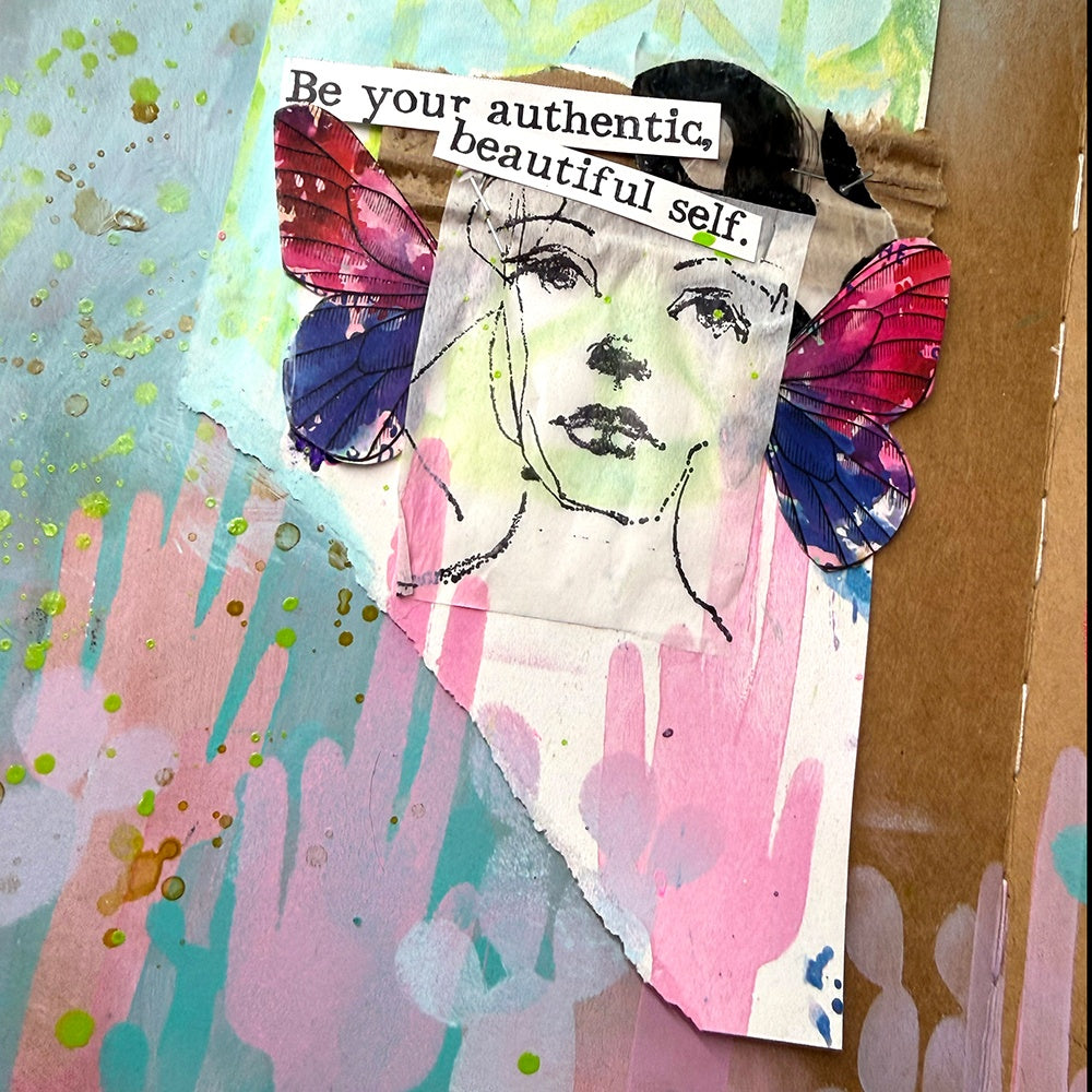 Dina Wakley Media - Stamps - Flower Crowns