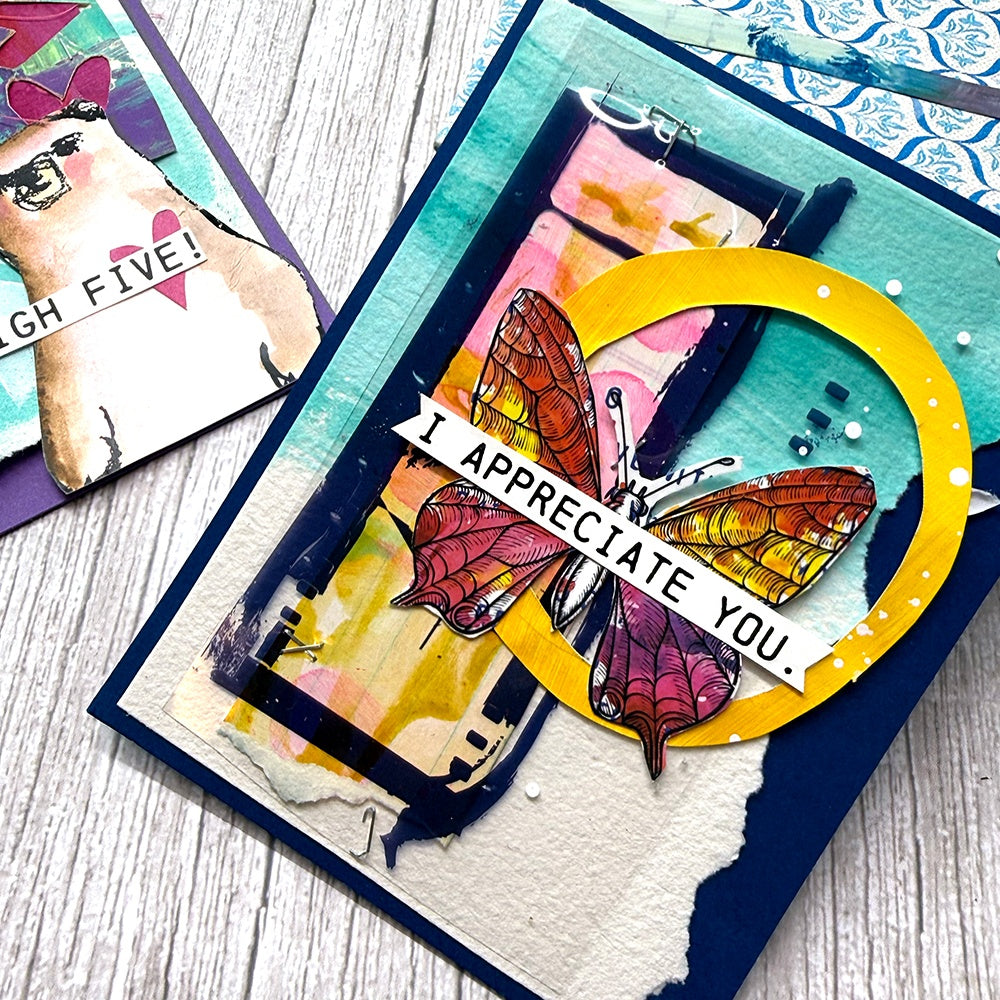 Dina Wakley Media - Rub ons  - Flutters
