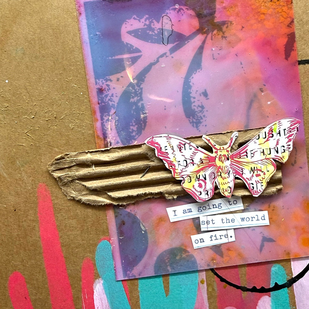Dina Wakley Media - Rub ons  - Flutters