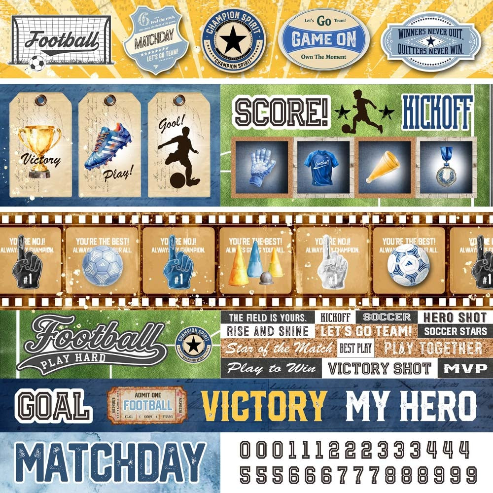 Memory Place - Matchday - Score! - 12 x 12"
