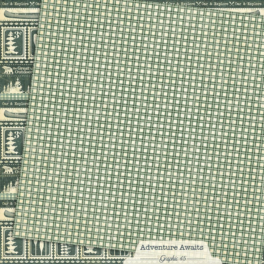 Graphic 45 - Adventure Awaits - Borders - 12 x 12"