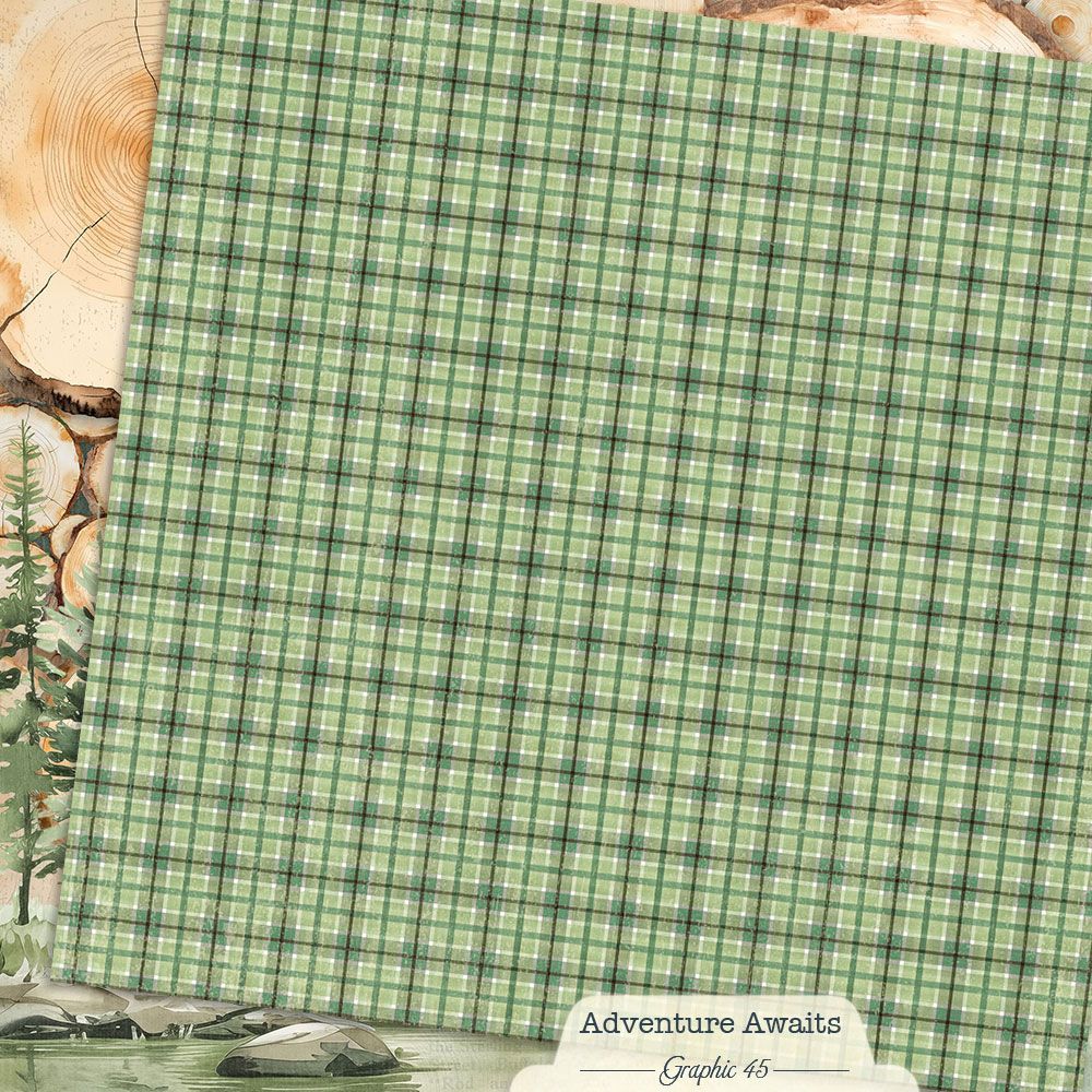 Graphic 45 - Adventure Awaits - Woodland Layout - 12 x 12"