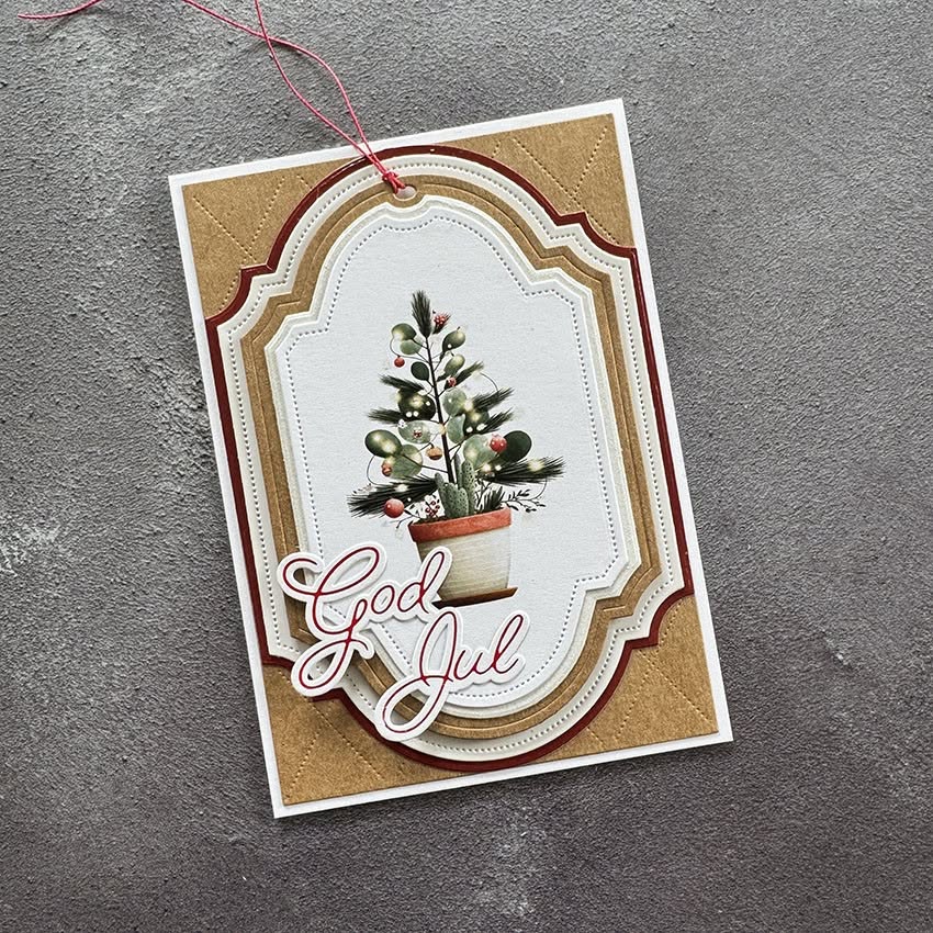 Simple and Basic - Clear Stamp & Dies - God Jul