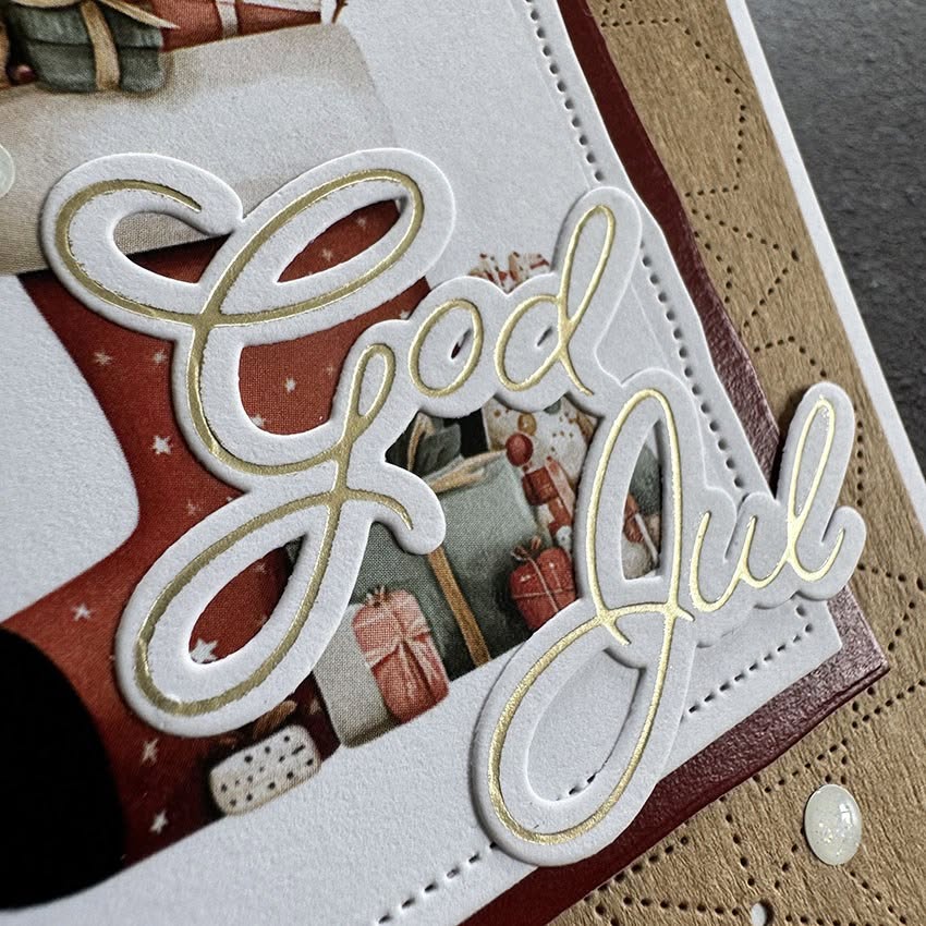 Simple and Basic - Clear Stamp & Dies - God Jul