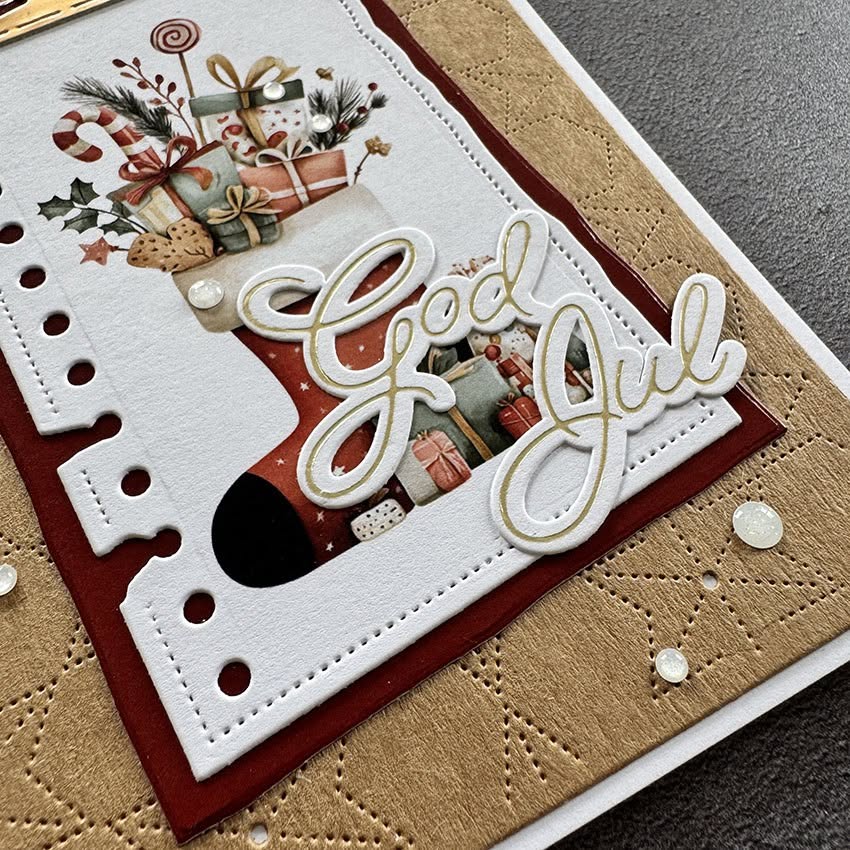 Simple and Basic - Clear Stamp & Dies - God Jul
