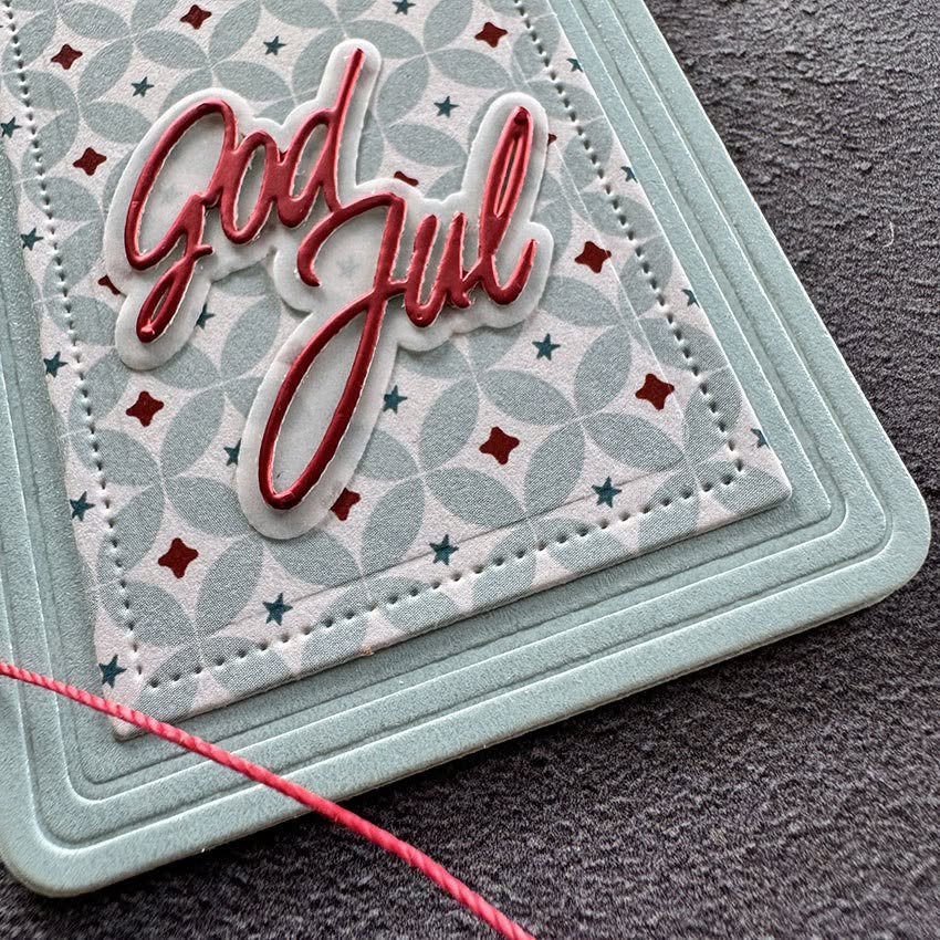 Simple and Basic - Dies & clearstamp - Gift tag with elegant edges