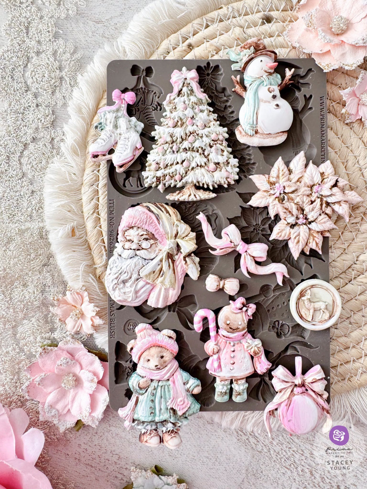 Prima Marketing - Christmas Blush 5x8 Inch Silicone Mould by Frank Garcia