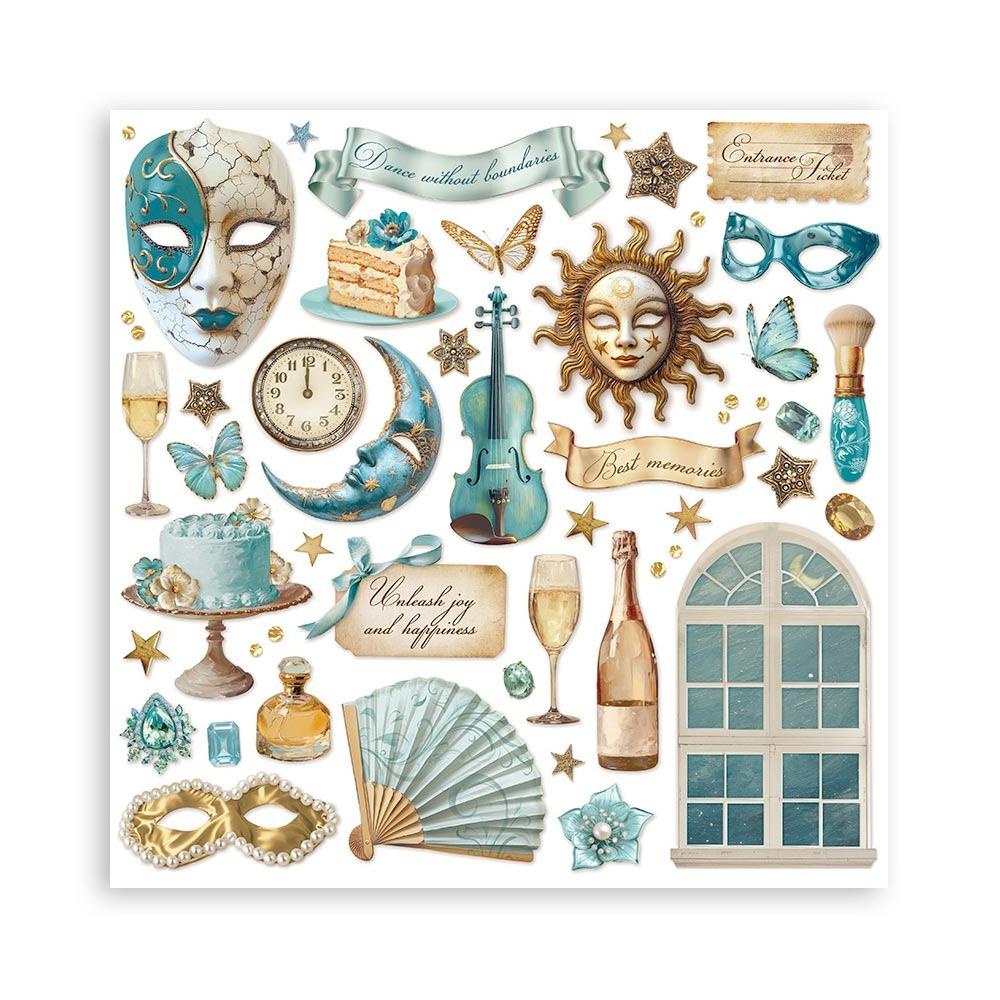 Stamperia  - Masquerade - Paper Pad    12 x 12" (10ark)