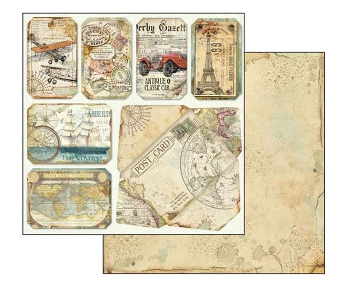 Stamperia - Around the world - Paper Pad - 8 x 8"