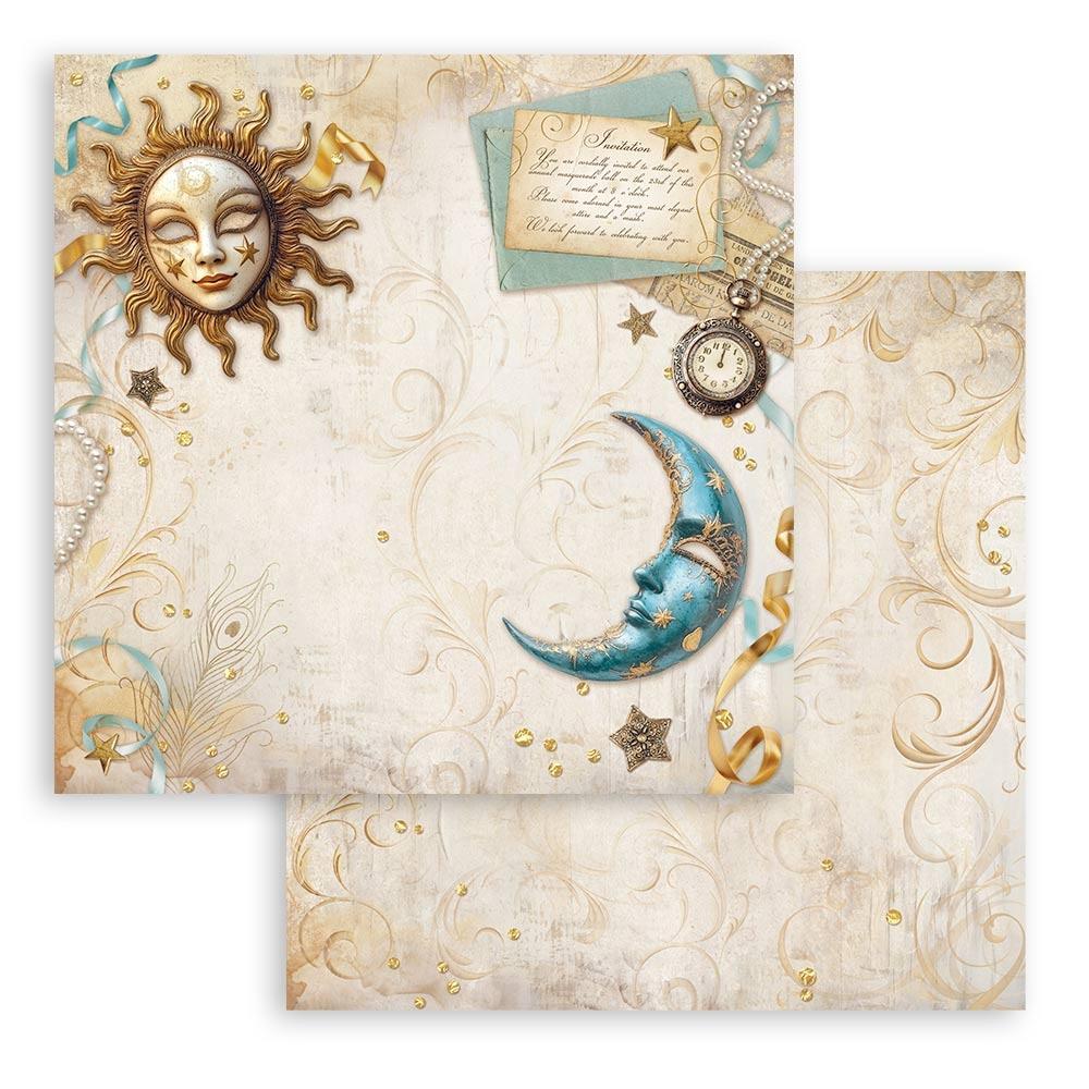 Stamperia  - Masquerade - Paper Pad    8 x 8" (10ark)