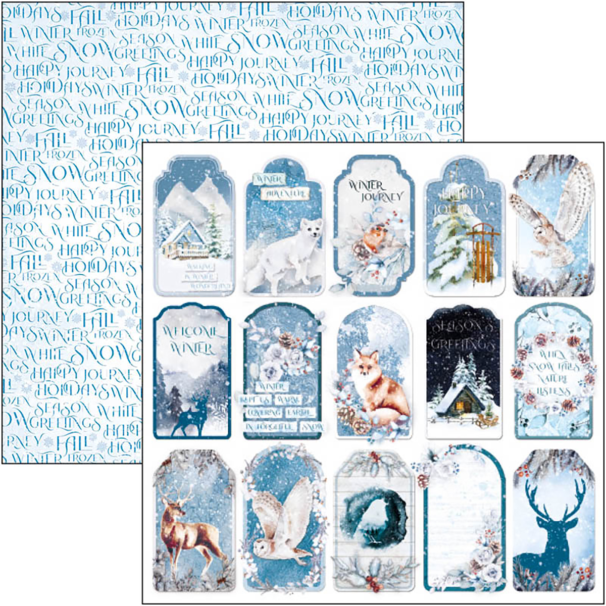 Ciao Bella - Winter Journey - Paper Pad  - 8 x 8"