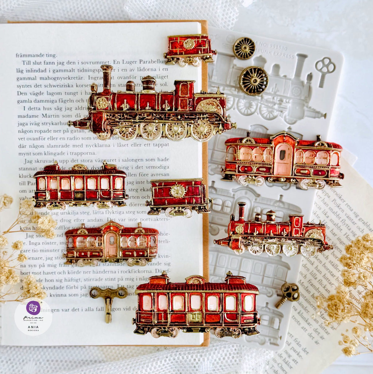 Prima - Finnabair Decor Mould - Steampunk Express