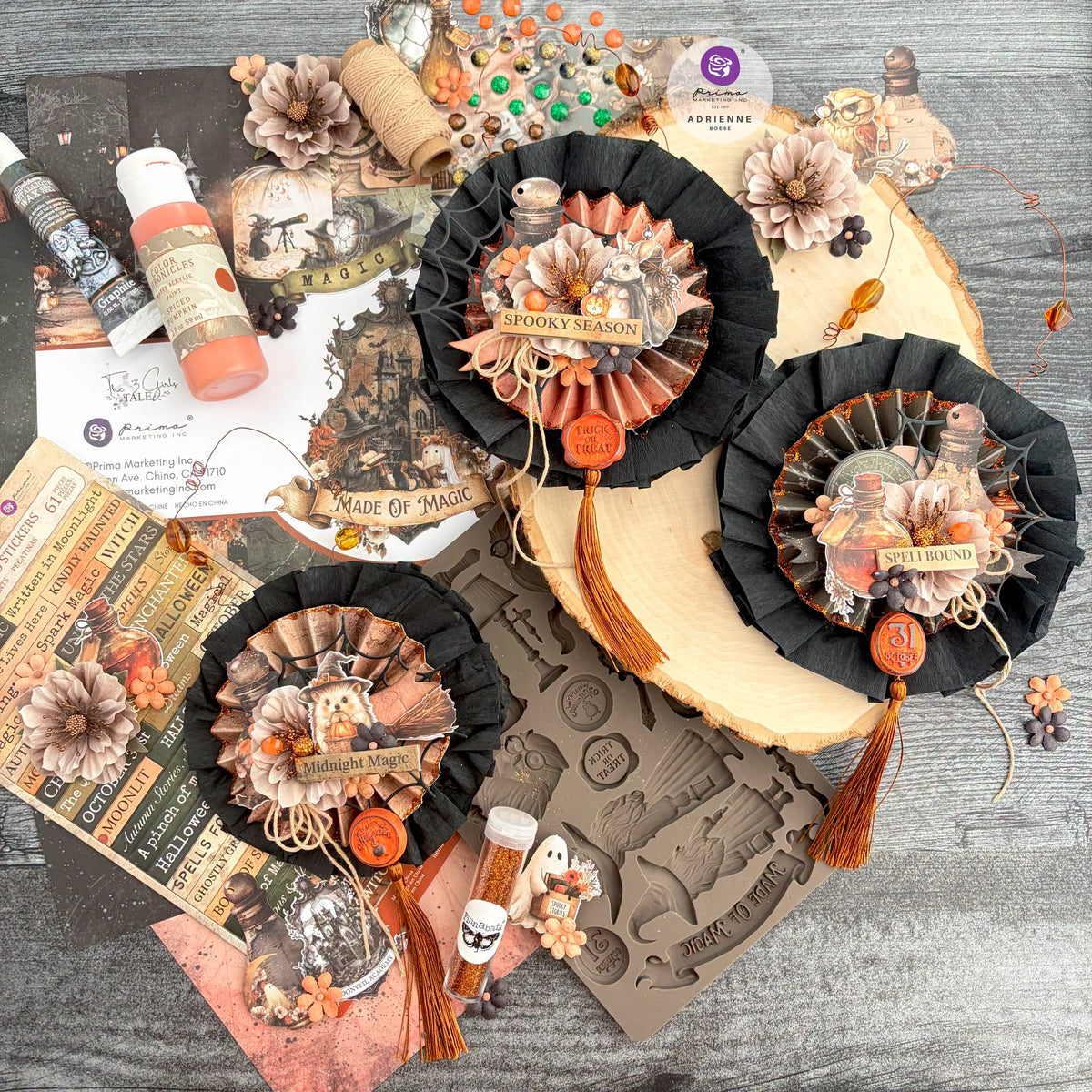 Prima Marketing - Made of Magic - Flowers - Phantom Petals