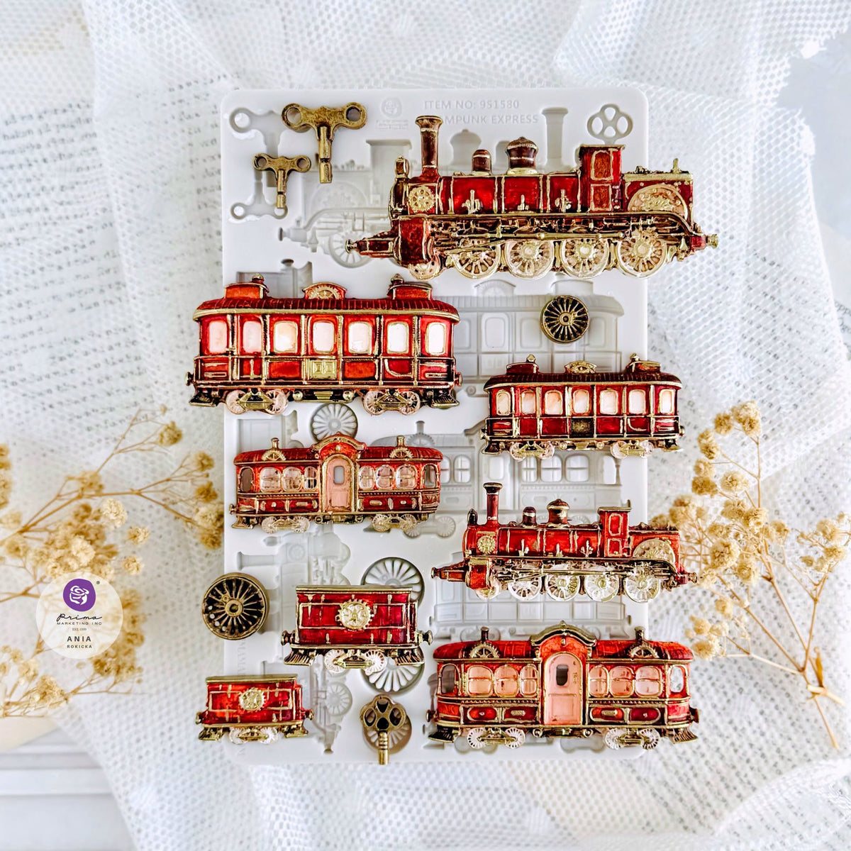 Prima - Finnabair Decor Mould - Steampunk Express