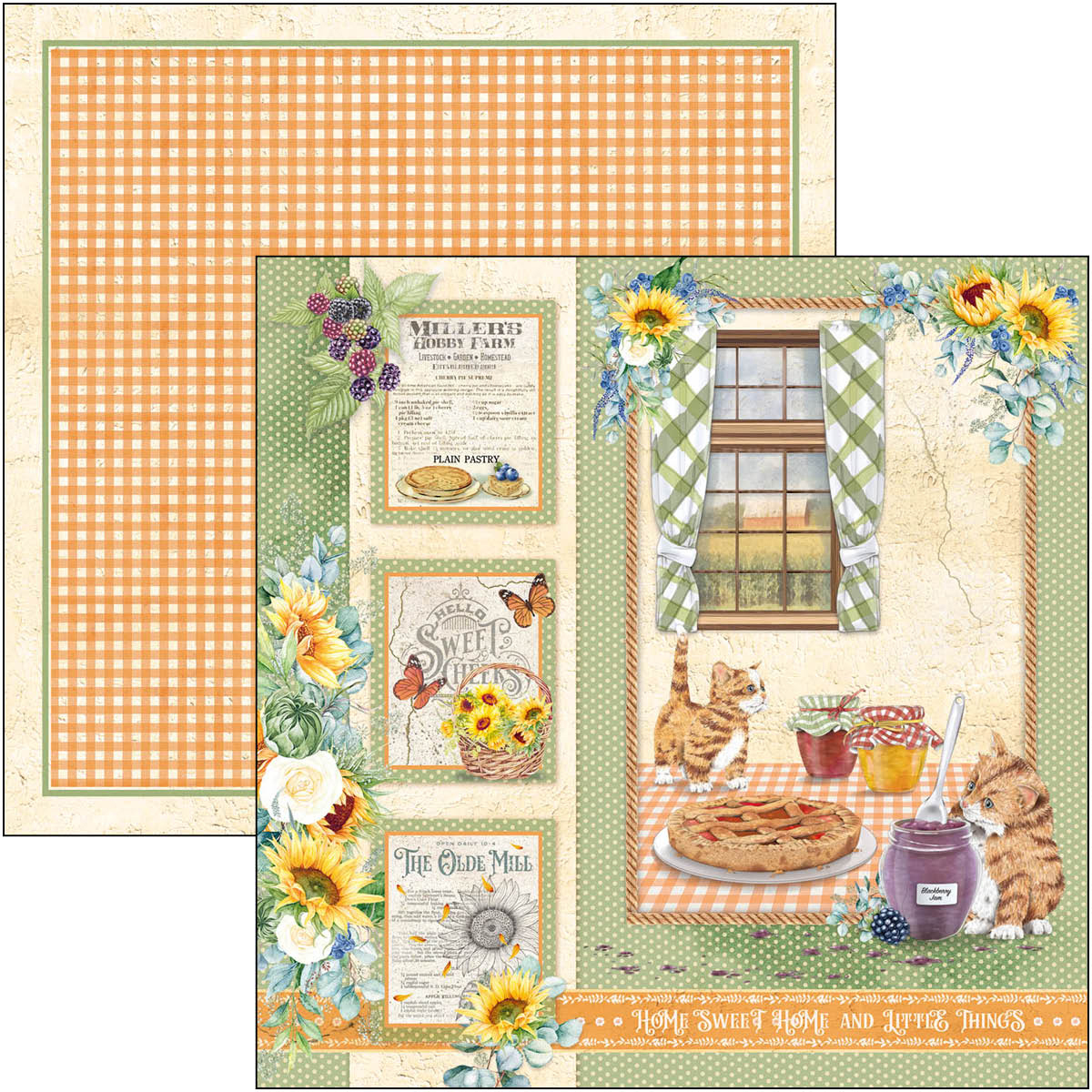 Ciao Bella - Farmhouse Garden - Paper Pad  - 8 x 8"