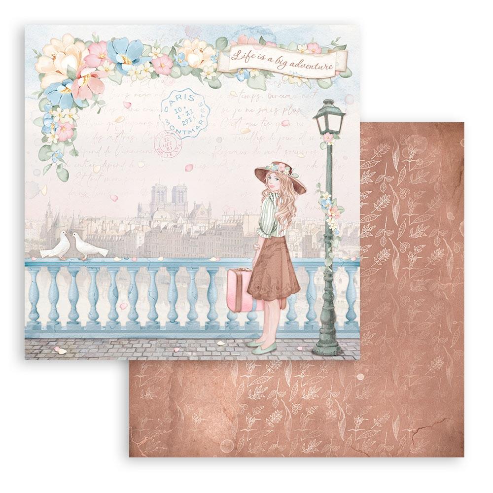 Stamperia  - Oh la la - Paper Pad  10 pk - 12 x 12"