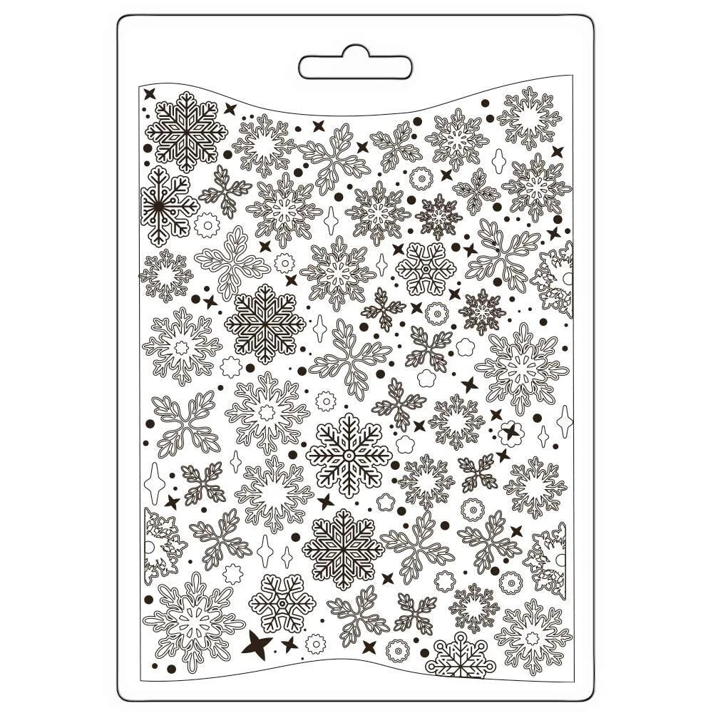 Stamperia  - Soft Mould - Dewdrops - Snowflakes - A5