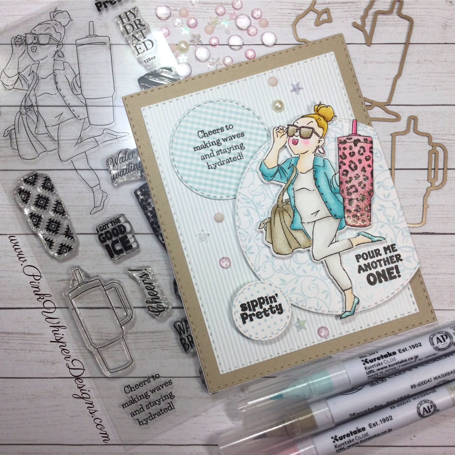 Art Impression - Hydrated - Clear Stamp & Die Set