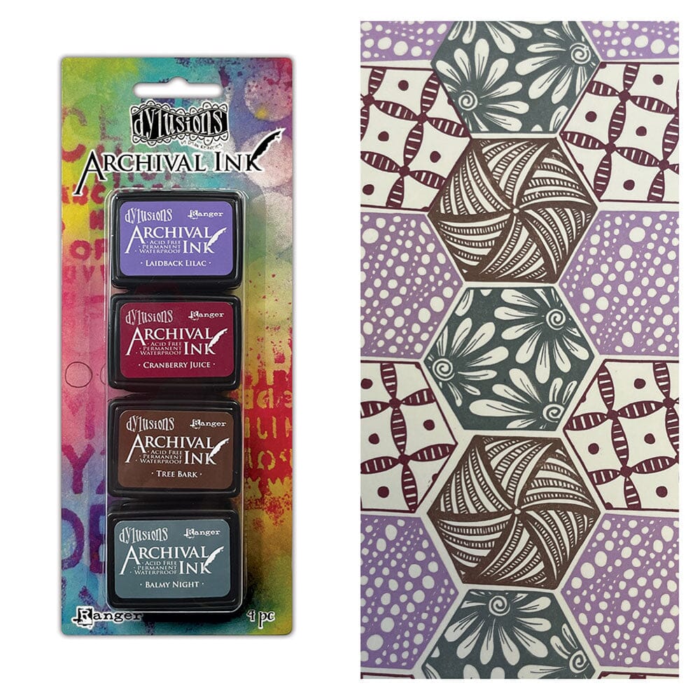 Ranger - Archival Ink Pad - Dylusion -  Mini Archival Pad Kit - #4