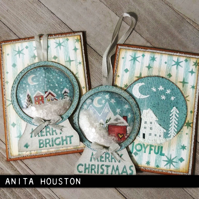 Tim Holtz Collection - Cling Stamps - Festive Print