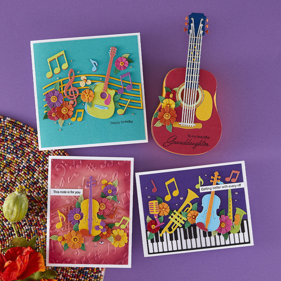 Spellbinders - Dies - Mini Guitar