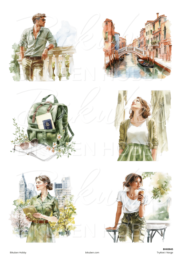 Bikuben Hobby - Klippeark - Harmoni Bundle - 10 ark