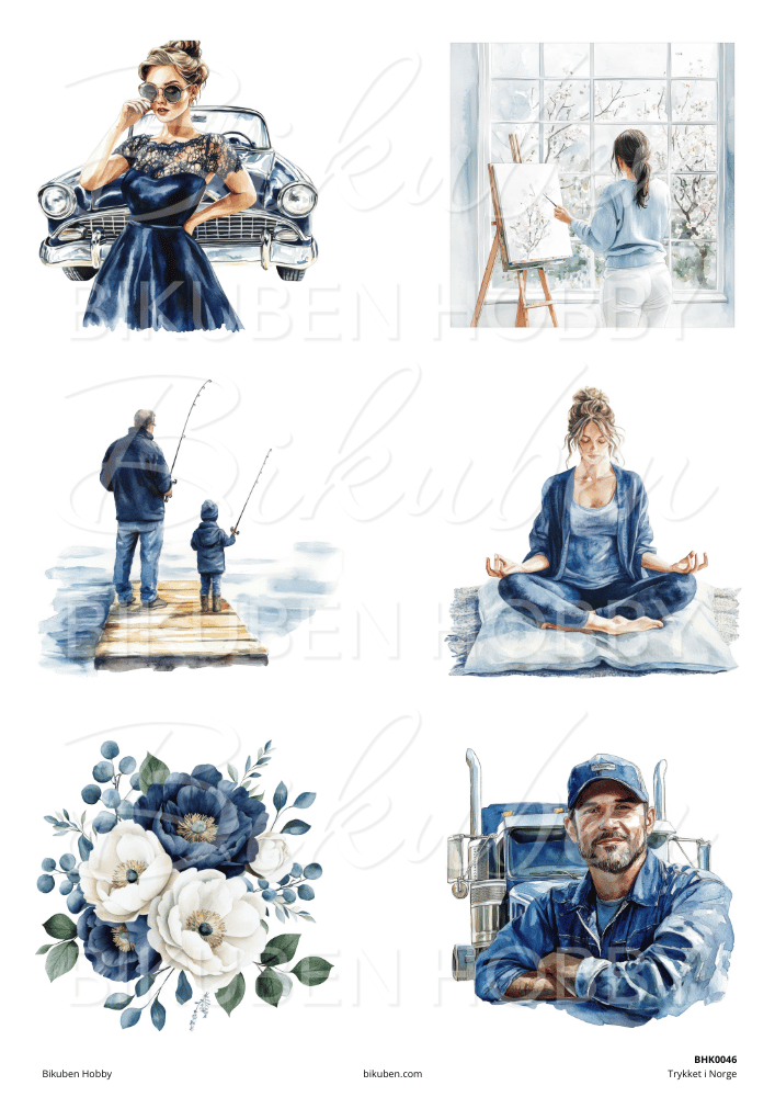 Bikuben Hobby - Klippeark - Harmoni Bundle - 10 ark