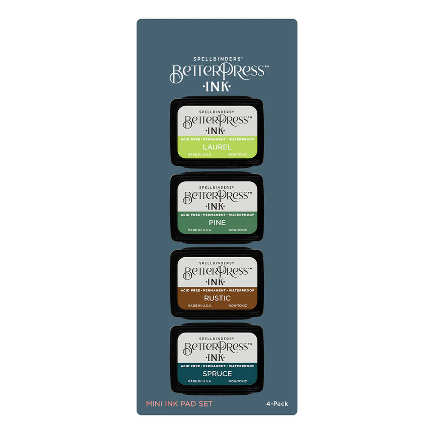 Spellbinders Betterpress Mini Ink Set - Woodlands