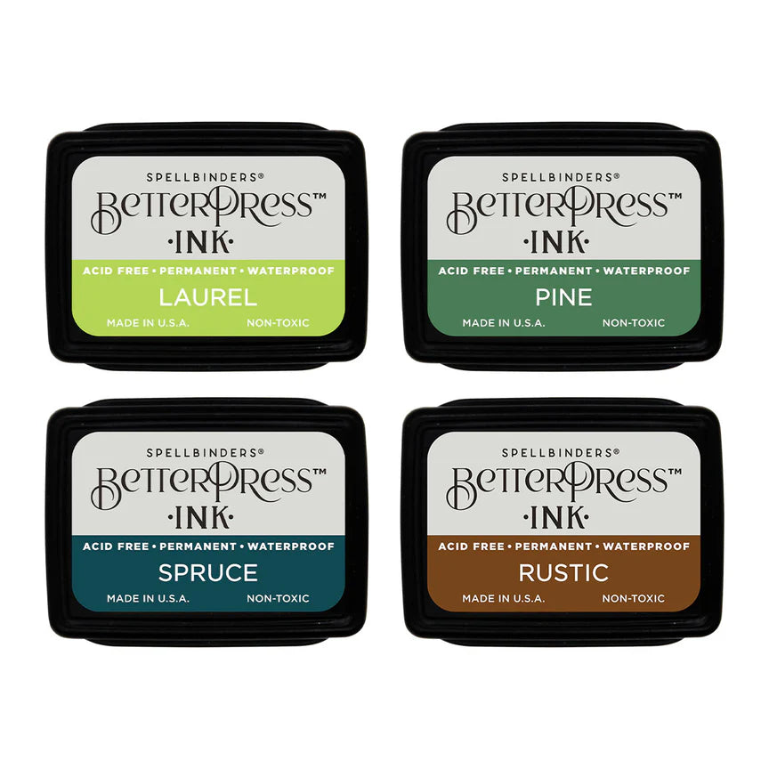 Spellbinders Betterpress Mini Ink Set - Woodlands