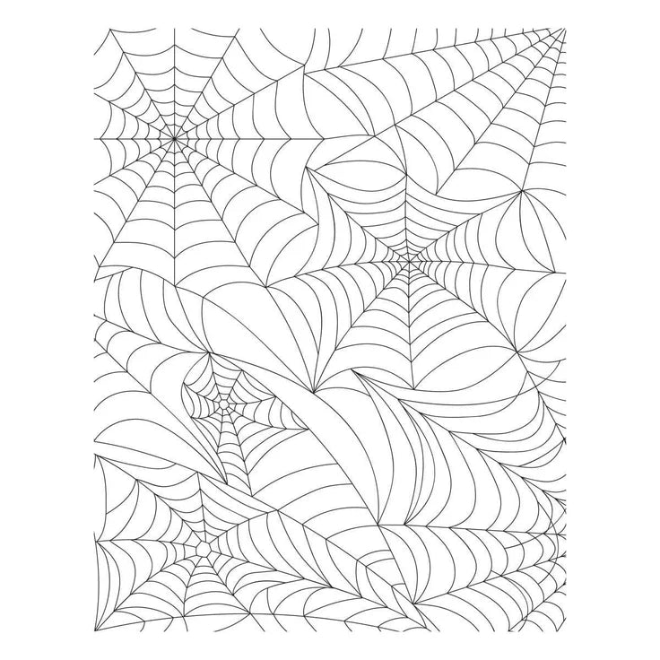 Spelbinders - BetterPress plate & Die set - Halloween Collection - Spider Web Background